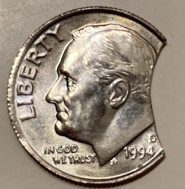1994-D-Roosevelt-Dime-20%-Clipped-Planchette.