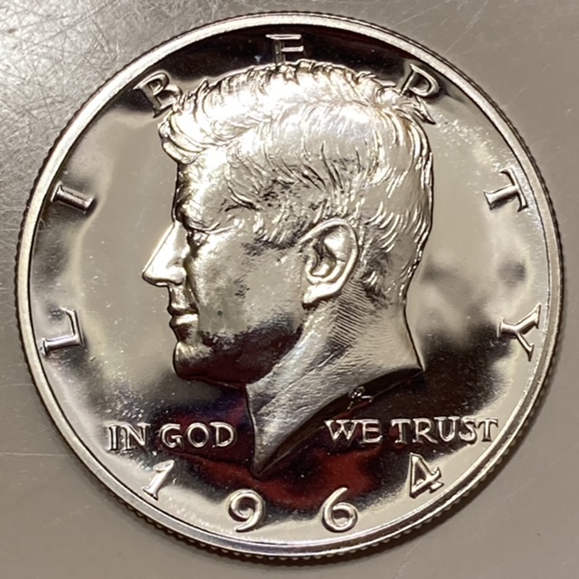 1964-Proof-Kennedy-Half-Accented-Hair-Variety.