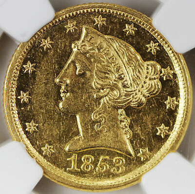 Prooflike-Southern-Gold-1853-D-Half-Eagle