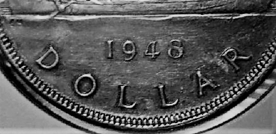 Grade-Of-This-Canada-1948-Silver-Dollar-With-Slight-Die-Rotation