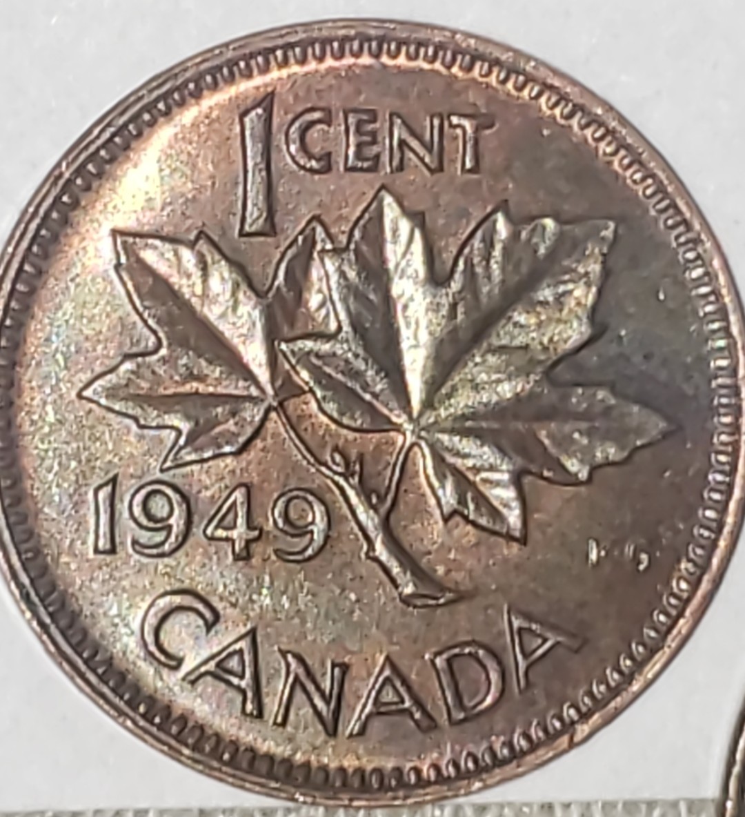 1949-1-Cent.-What-Do-You-Call-This-Sort-Of-Rim-Issue?-Also-Holes/Craters-In-Sides-Of-Rim