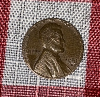 1961-D-Weight-2.6g-Penny-On-A-Dime-Planchet?