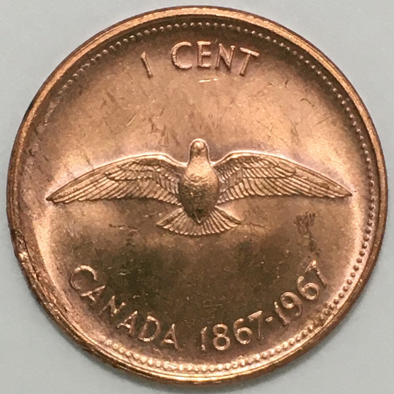 1967-1-Cent,-Beakless-Birds-From-Original-Bank-Wrapped-Roll