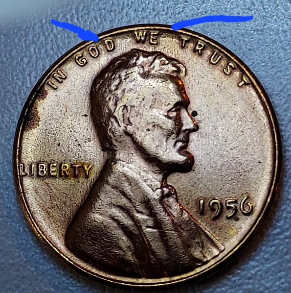 1956-Unc-Lincoln-Wheat-With-Rim-Damage
