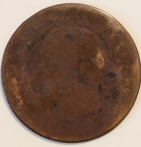 Napolean-Coin-With-United-States-On-Reverse-Id:-Likely-19th-Century-French-5-Centimes