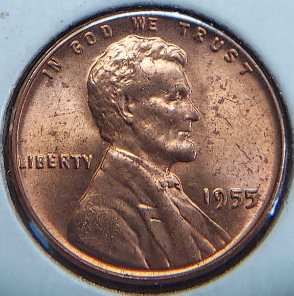 1955-Lincoln-Wheat-Red-Unc