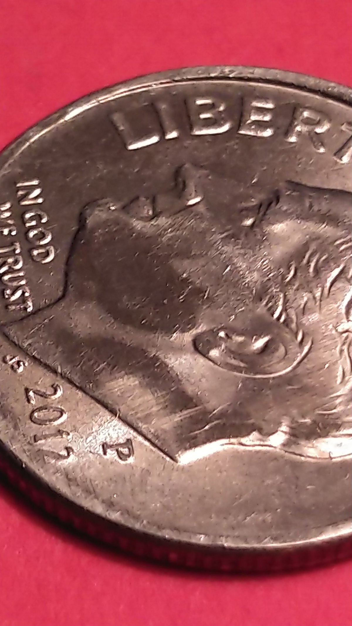 2012-P-Dime-Error-Front-An-Back.-Blank-Torch-And-Branches-On-Back,-Blank-On-Chin
