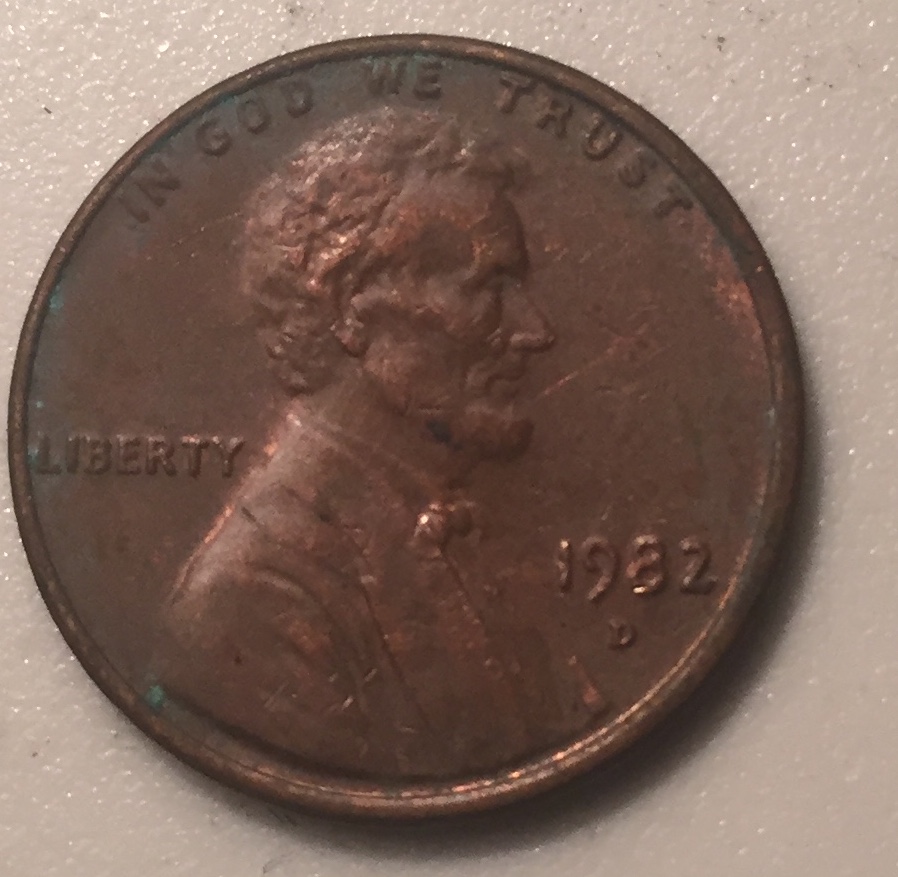 1982--D-LMC-Small-Date-Copper-Brass-Variety-Weighs-3.07-Grams