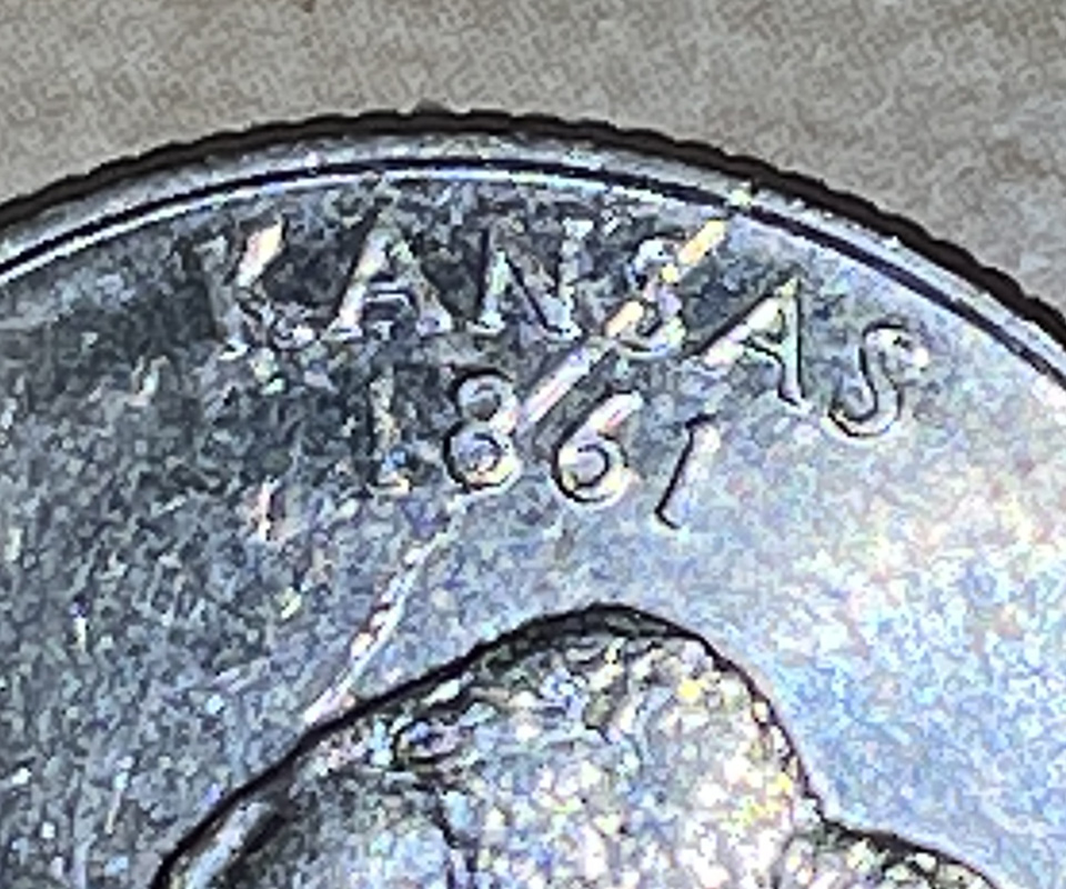 2005-Kansas-D-Quarter---Die-Crack/Gouge-On-Reverse?