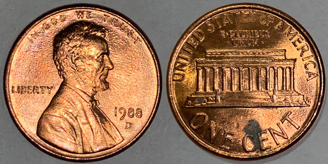 1988-D-Cent-With-Several-