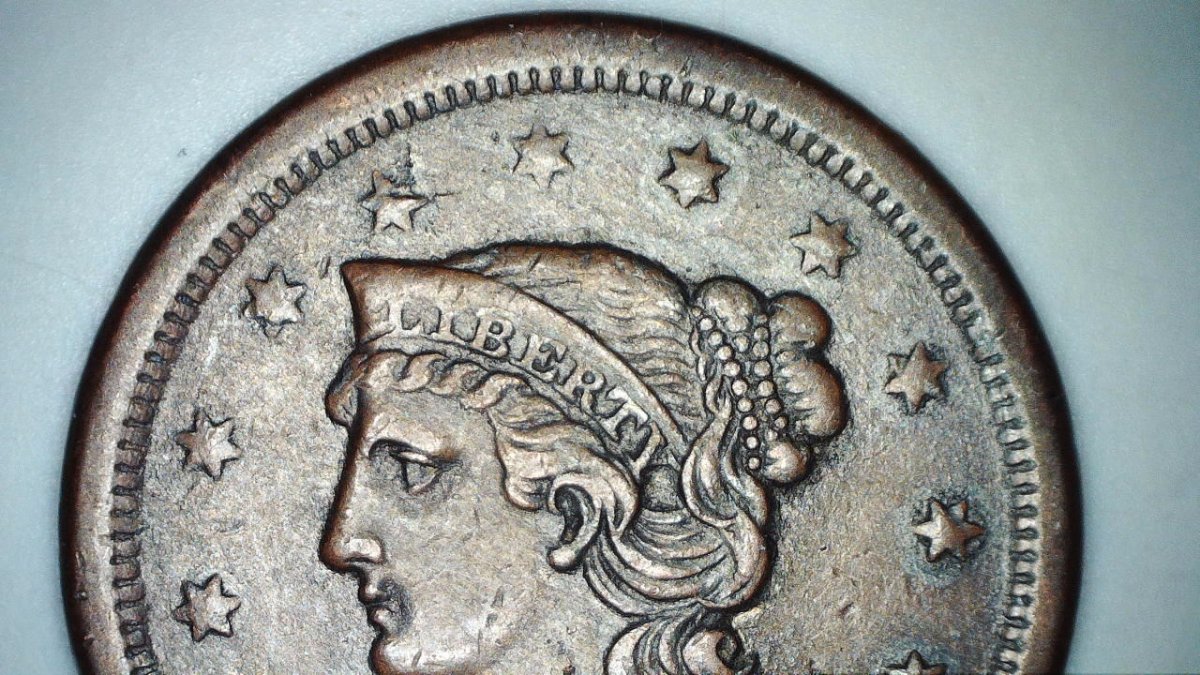 1856-Braided-Hair-Cent,-Grade
