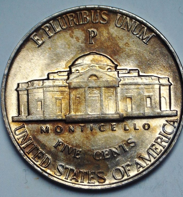 1943-Jefferson-War-Nickel,-For-Grading.