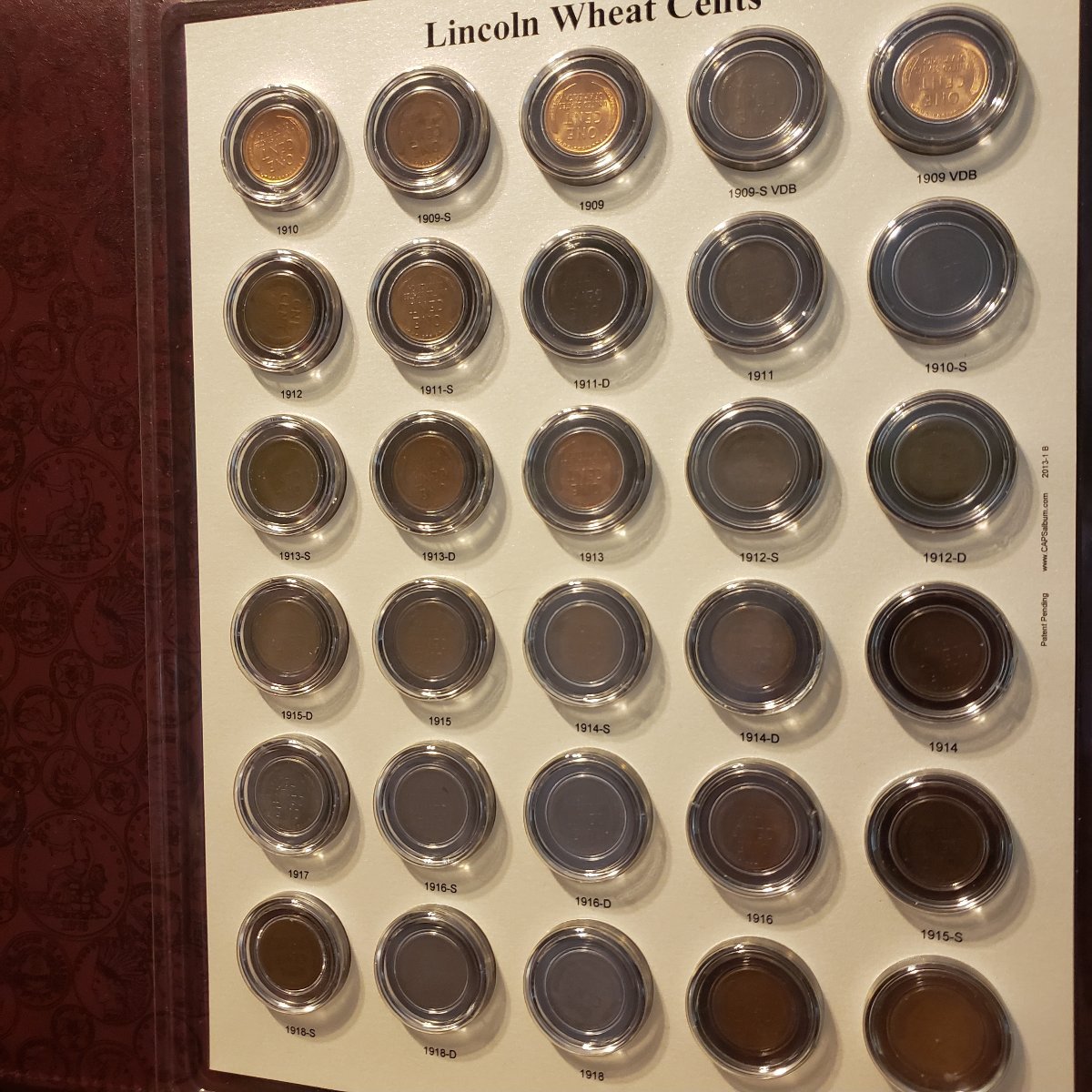 CAPS-Album,-Lincoln-Wheat-Cents.