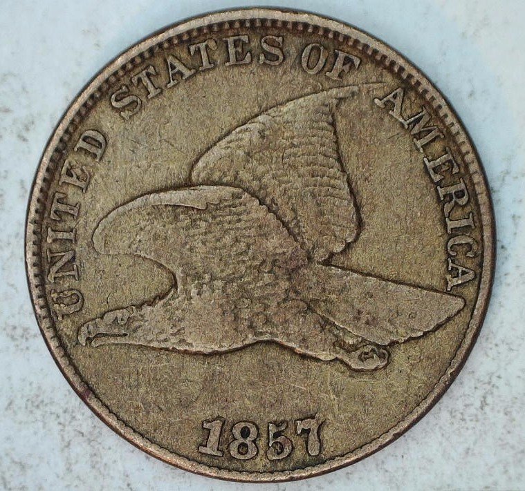 1857-Flying-Eagle-Cent,-Die-Clashes?-Grade?