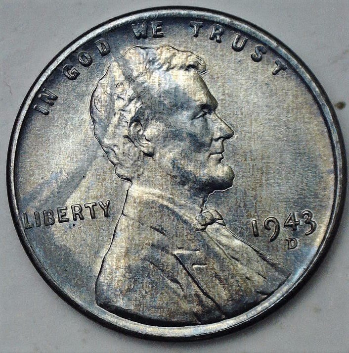 1943-D-Lincoln-Wheat-Cent,-Struck-Through?