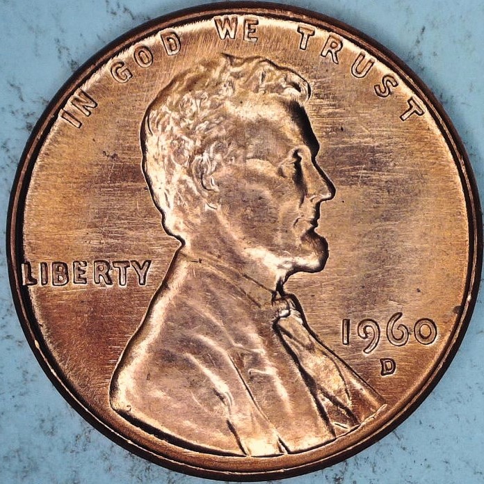 1960-D-Small-Date-Lincoln-Memorial-Cent,-For-Grade