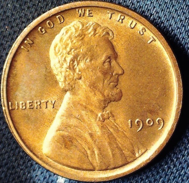 1909-VDB-Lincoln-Cent,-For-Grading.