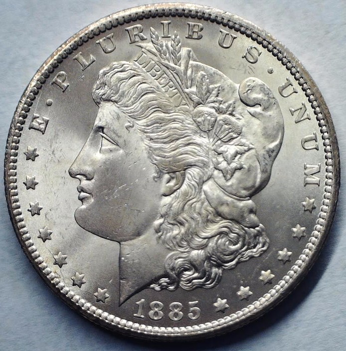1885-CC-Morgan-Dollar,-For-Grading