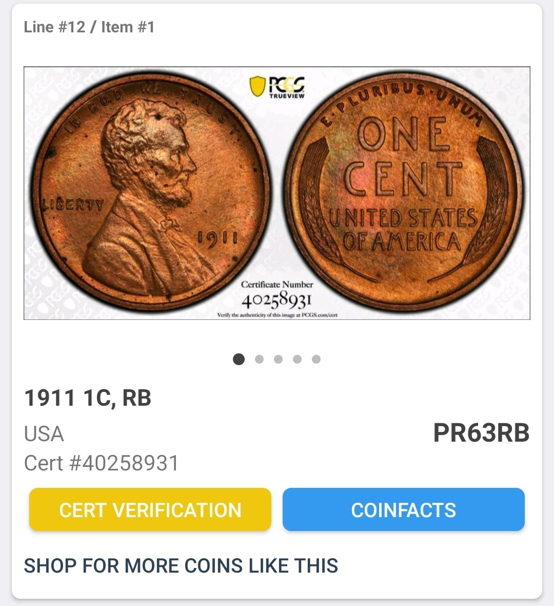 1911-Lincoln-Wheat-Cent,-For-Grading