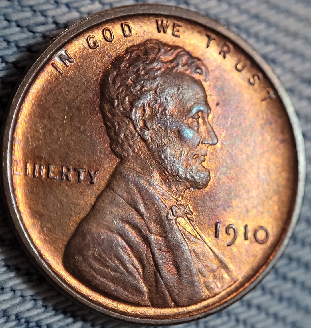 1910-Lincoln-Wheat-Cent,-For-Grading