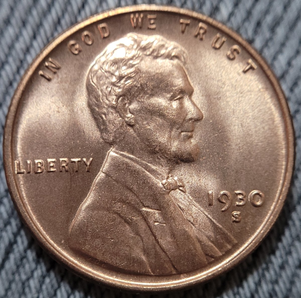 1930-S-Lincoln-Wheat-Cent,-For-Grading.