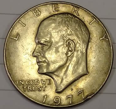 1977-Dwight-D.-Eisenhower-Silver-Dollar