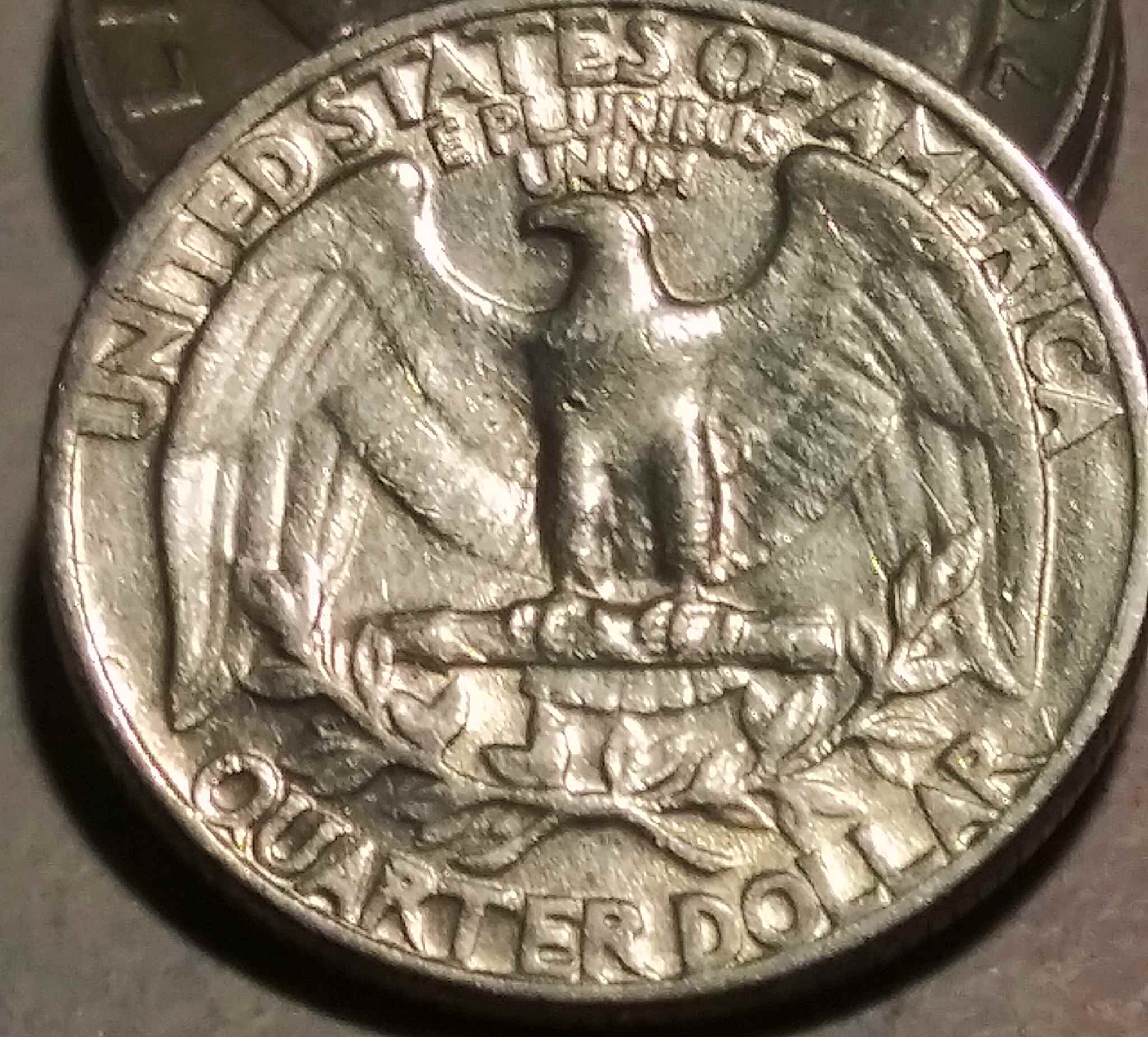 1966-Washington-Quarter.-Just-Smoothed-Letters-On-Reverse?