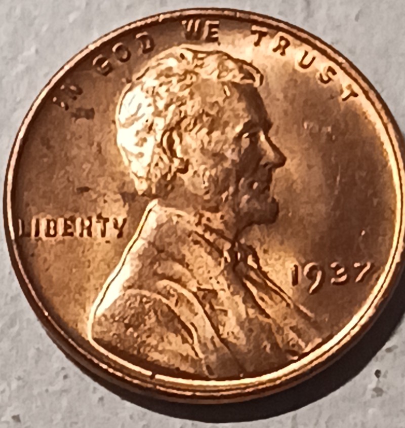 1937-Lincokn-Wheat-Cent.-Nearly-AU