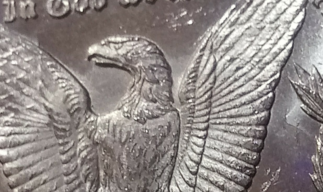 1883-CC-Heavy-Clash-Marks,-Spike-In-Eagles-Mouth.