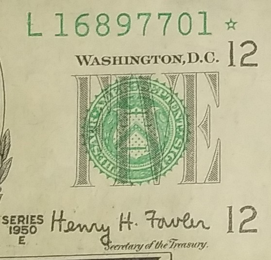 Really-Good-Condition-1950-$5-Star-Note