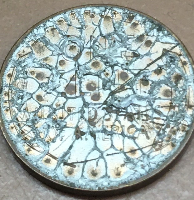 1936-Cent-With-Strange-Crackle-Finish..