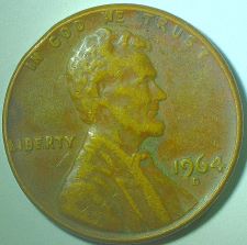 1964-D-Lincoln-Penny---Strike-Error-Or-Damage?