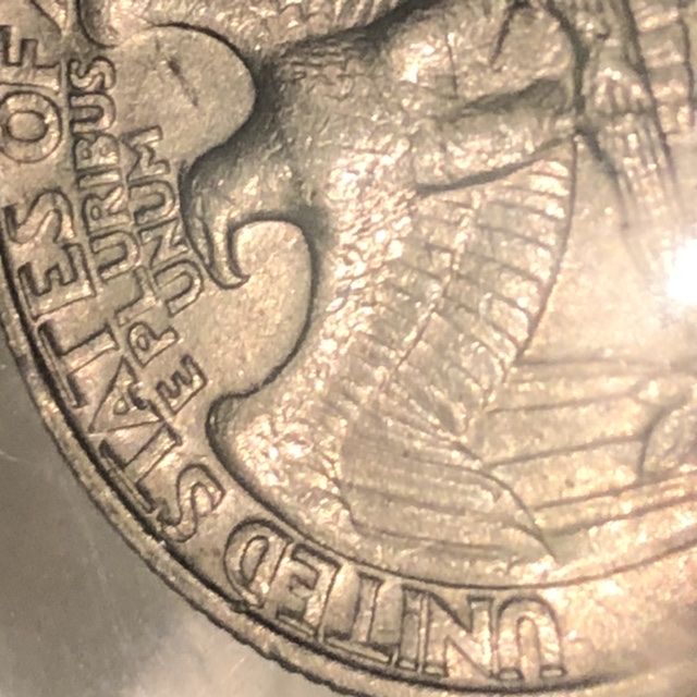 1989-Washington-Quarter-Ejection-Doubling-And-Partially-Grease-Filled-Die