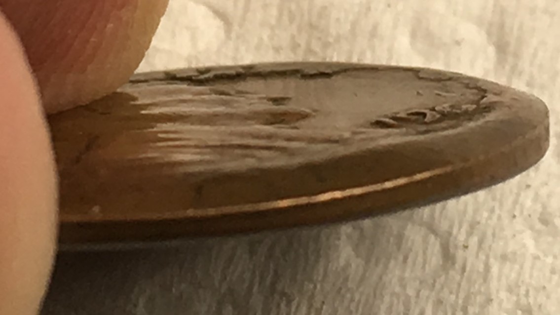 1964-Severely-Minting-Flaw-Lincoln-Penny...pls-See-It-And-Be-Amazed