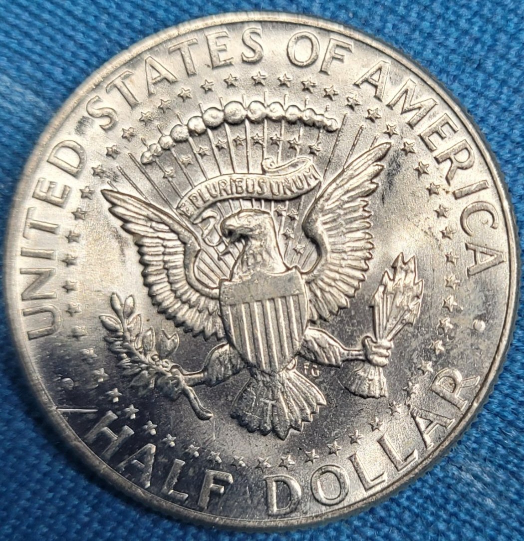 1964-Kennedy-Half-Dollar,-Looks-Nice