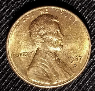 1987-D-Licoln-Cent,-Strange-Texture?-O.o