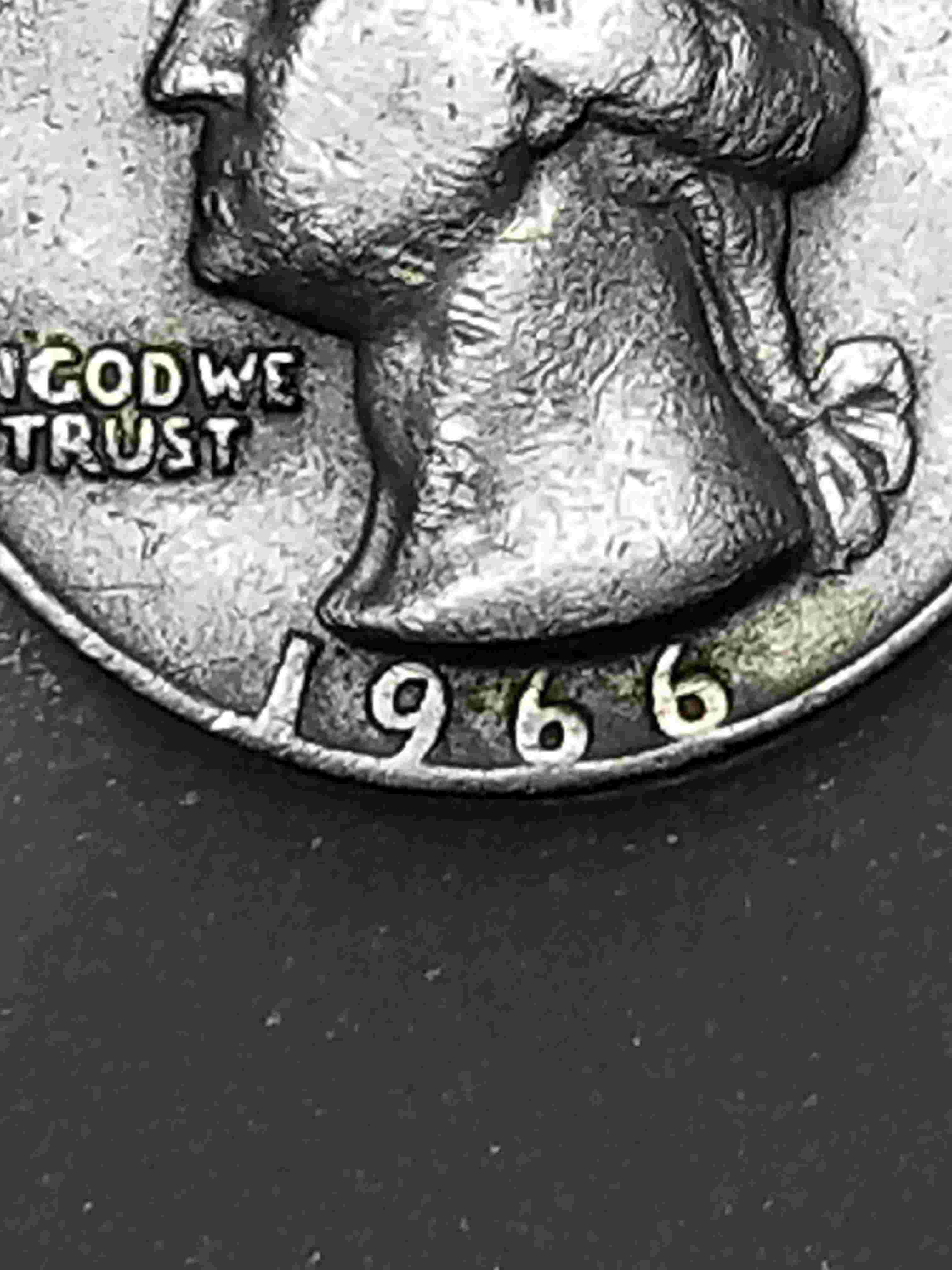 1966-Washington-Quarter---Year-?38-Coin-Planchet?-19^66