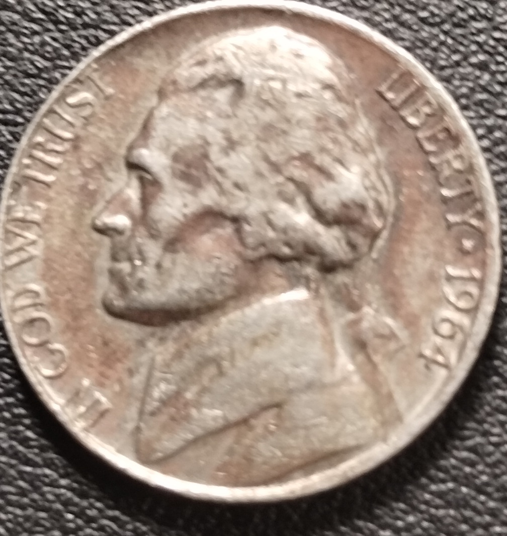 1964-Jefferson-Nickel-Why-Is-This-Toned-Like-This