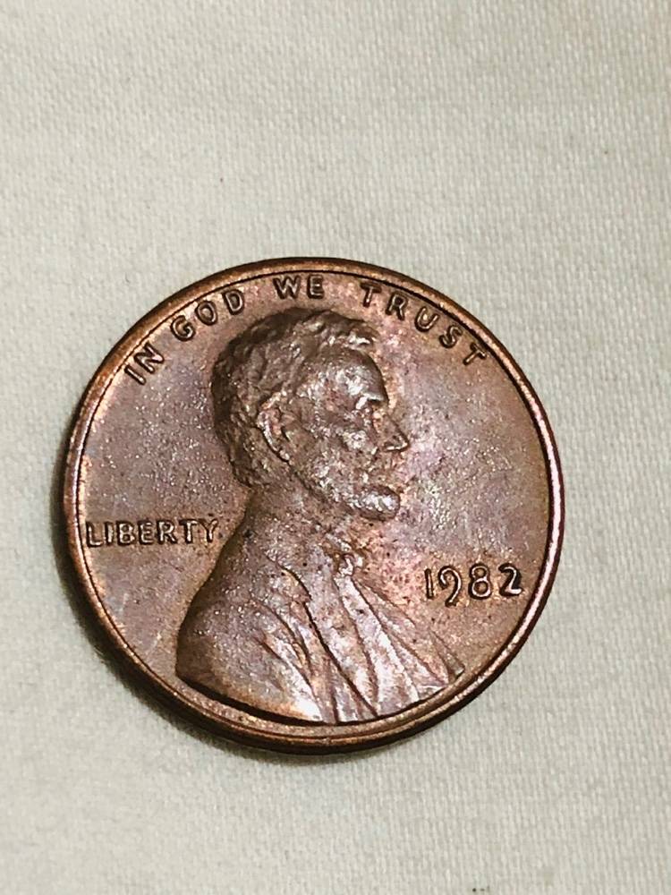 1982-Zinc-Penny-Missing-Clad-Layer