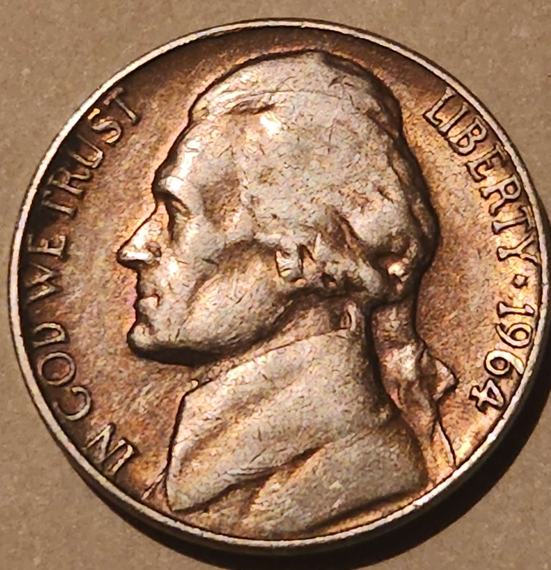 1964-D-Nickel-Odd-Coloring