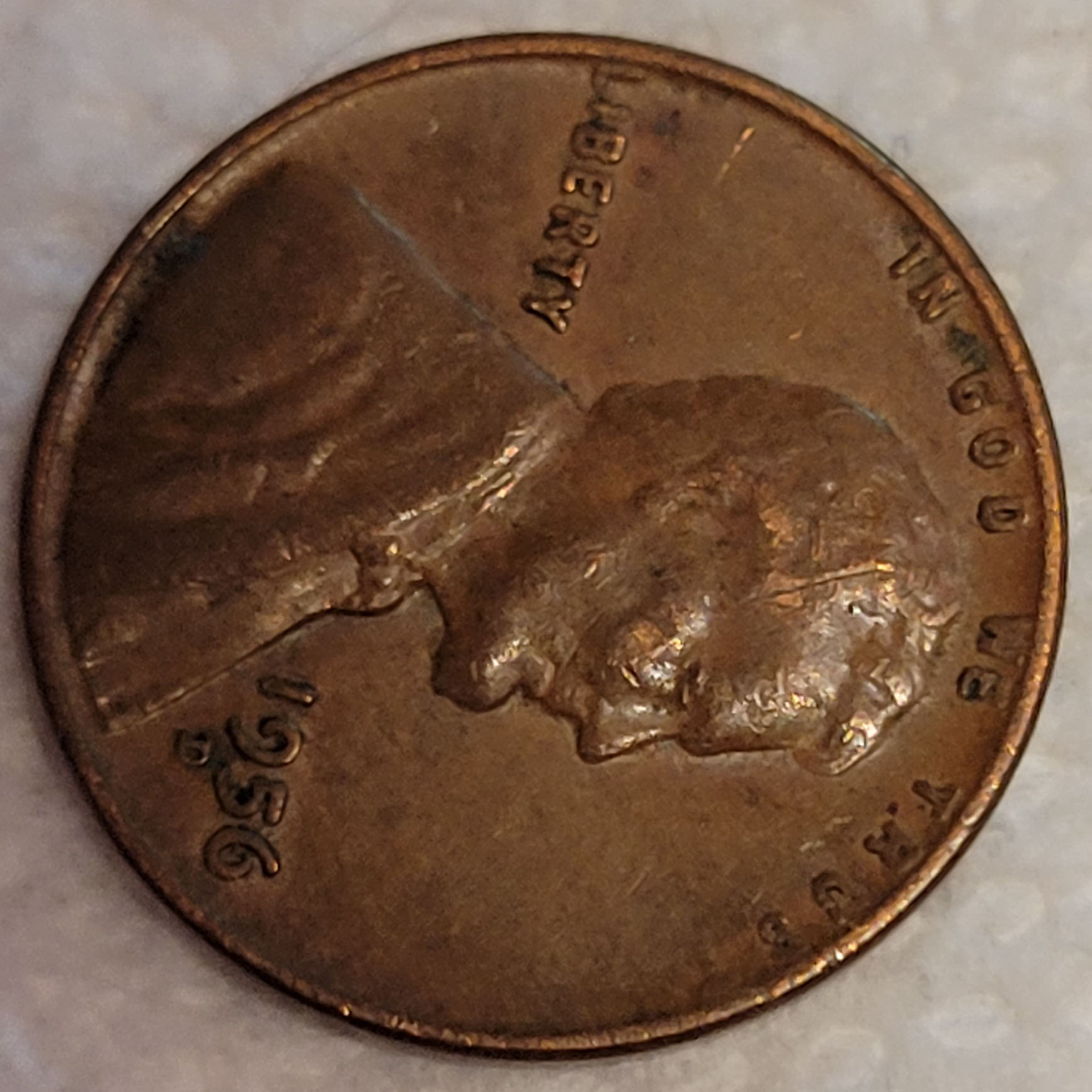 Found-Searching-Pennies---1956-D-Wheat-With-A-Weevil