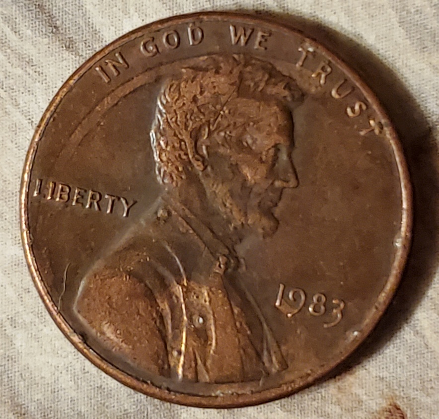 1983-Lincoln-Penny-Strange-Coloring