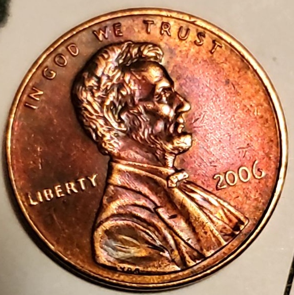 2006-Lincoln-Penny,--A-Few-?-About-Coloration?