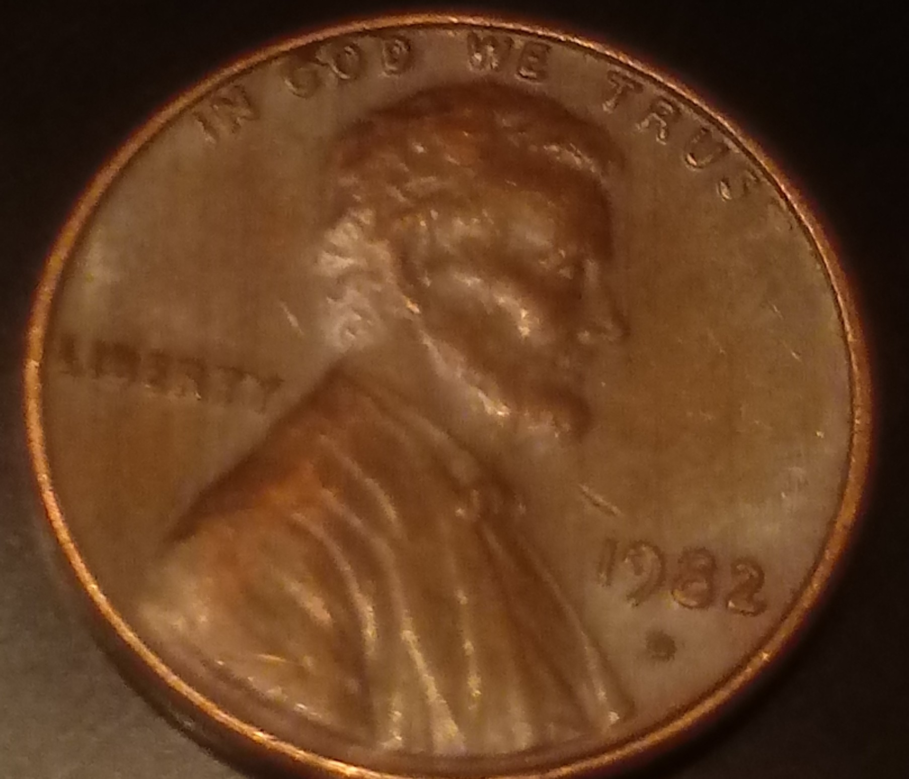 1982-Lincoln-Cent-Missing-T-In-Trust?