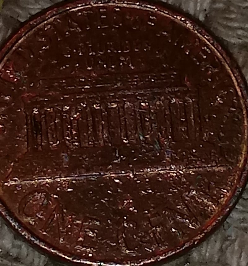 1988-Lincoln-Cent-Damage-?