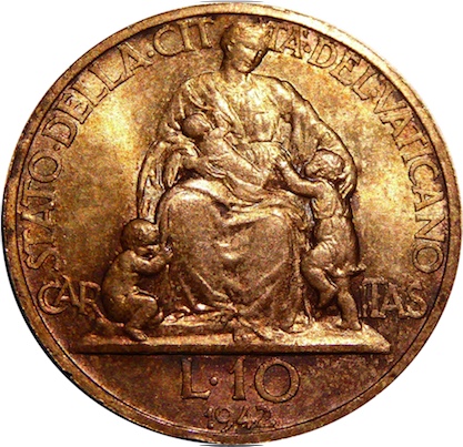 1942-Vatican-10-Lire-Grading