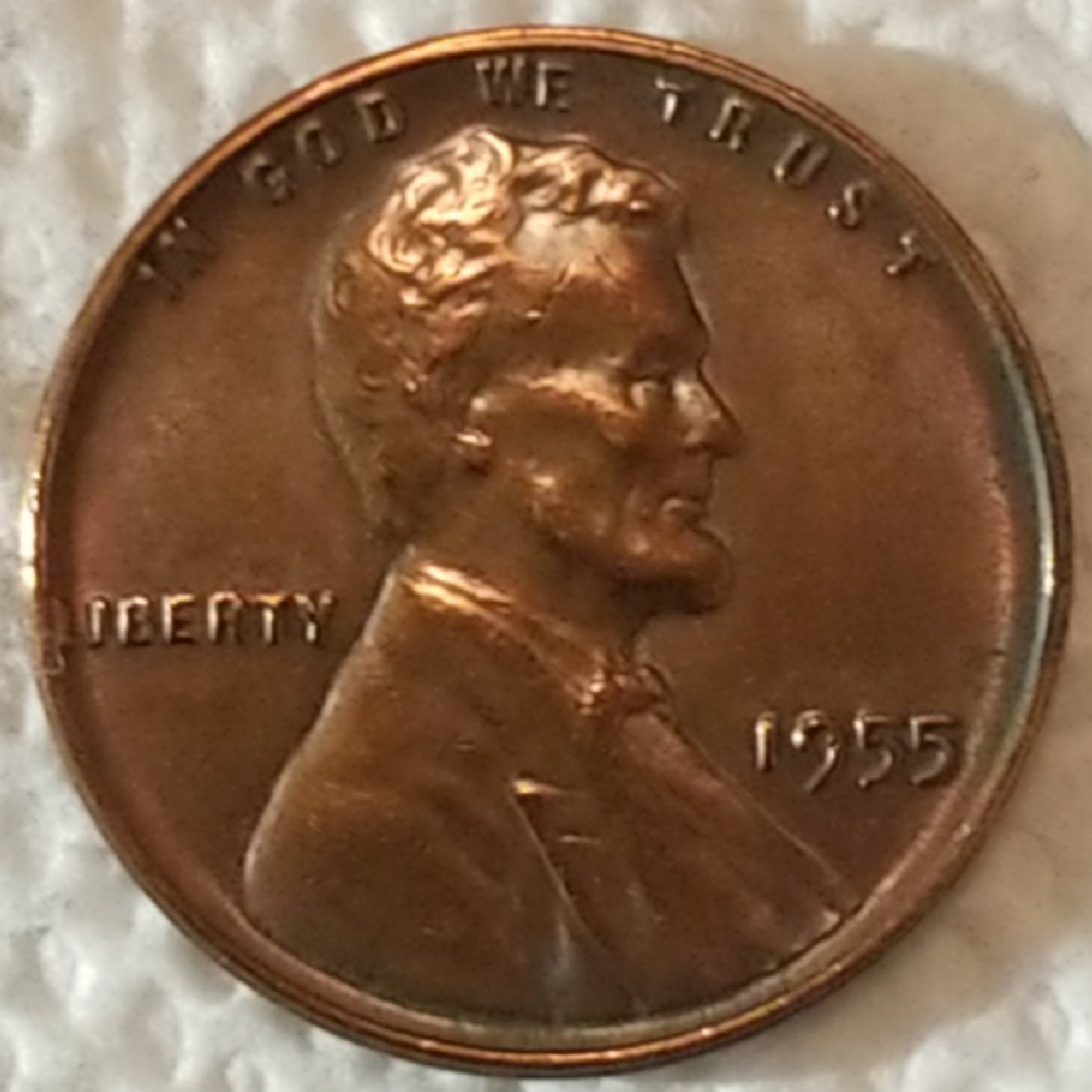 1955-Lincoln-Cent-#2-Possible-DDO-And-Slight-Toning
