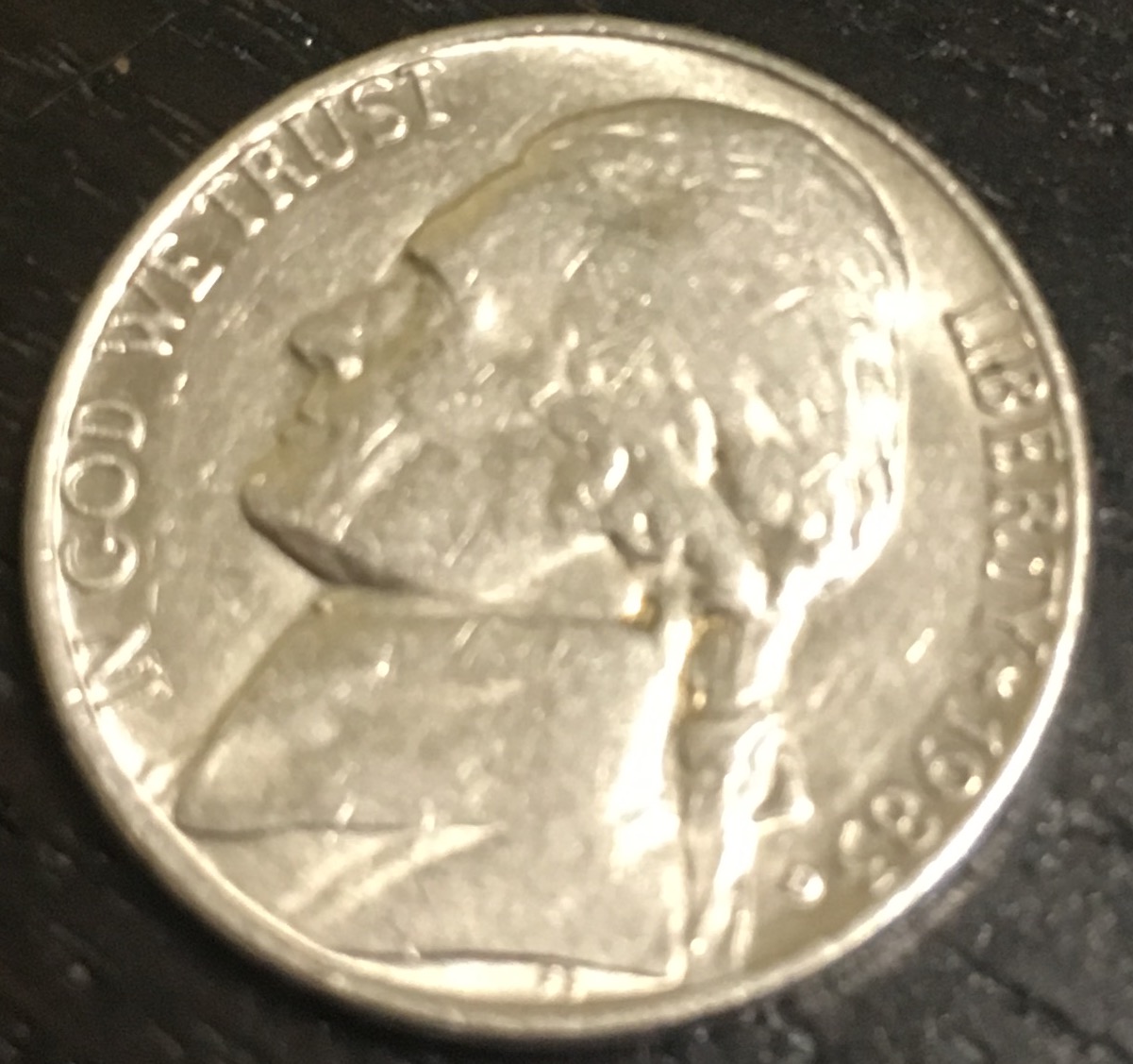 Nickel-1983-With-Die-Error-On-Neck