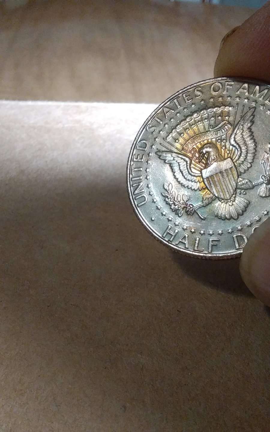 1992-D-Kennedy-Half-Dollar-Blue-Rainbow-Toner-Or-Grade
