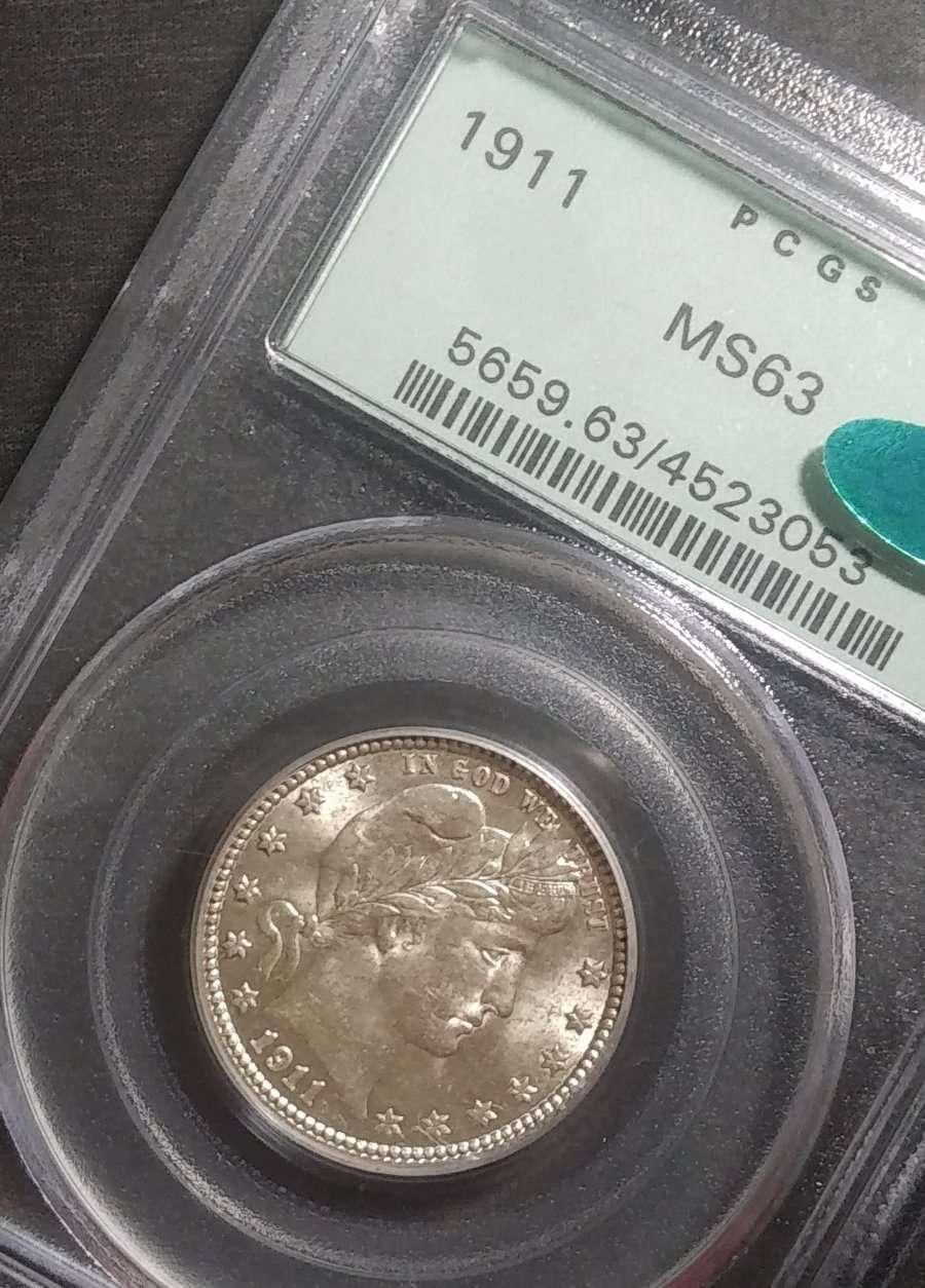 1911-Barber-Quarter-PCGS-MS